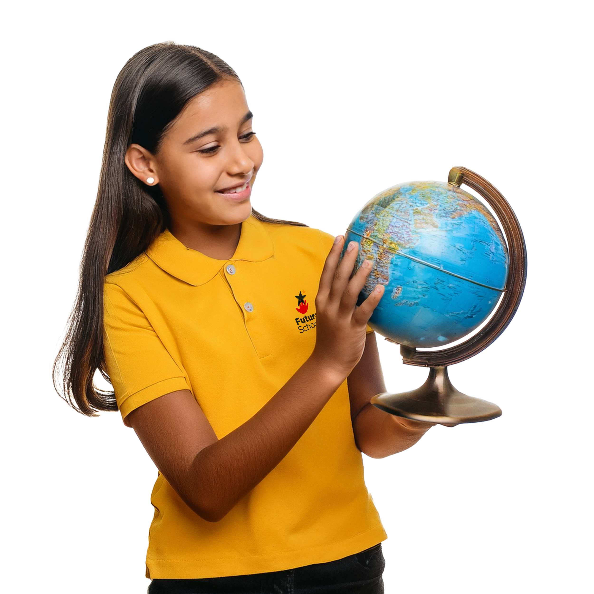 Viajes de intercambio - estudiante con globo terráqueo